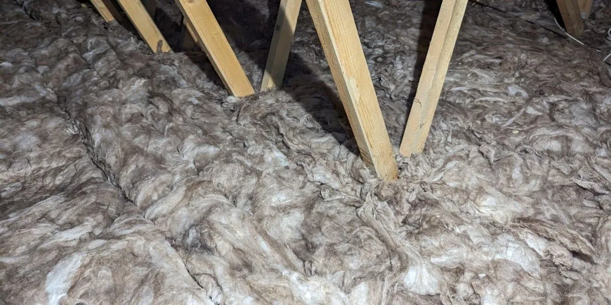 Newly installed 300mm Earthwool Attic Insulation in a home in Tallaght