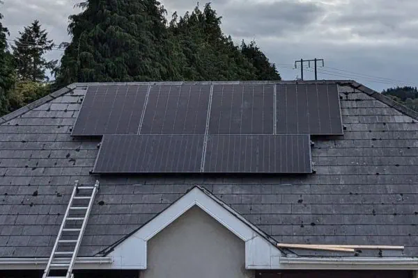 Solar Panels Installed on a Dublin Rooftop